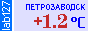 Temperature in Petrozavodsk